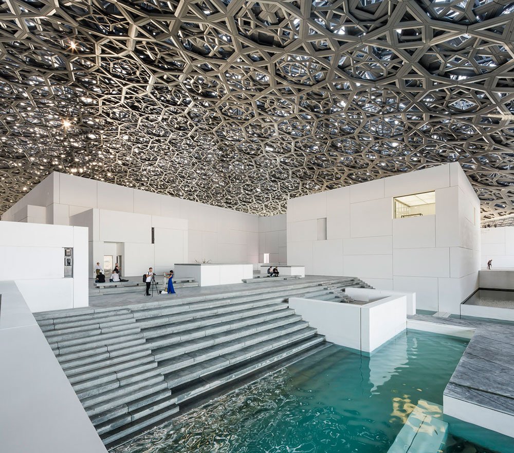The cultural soul of Abu Dhabi reflected in light and geometry at the Louvre Abu Dhabi
